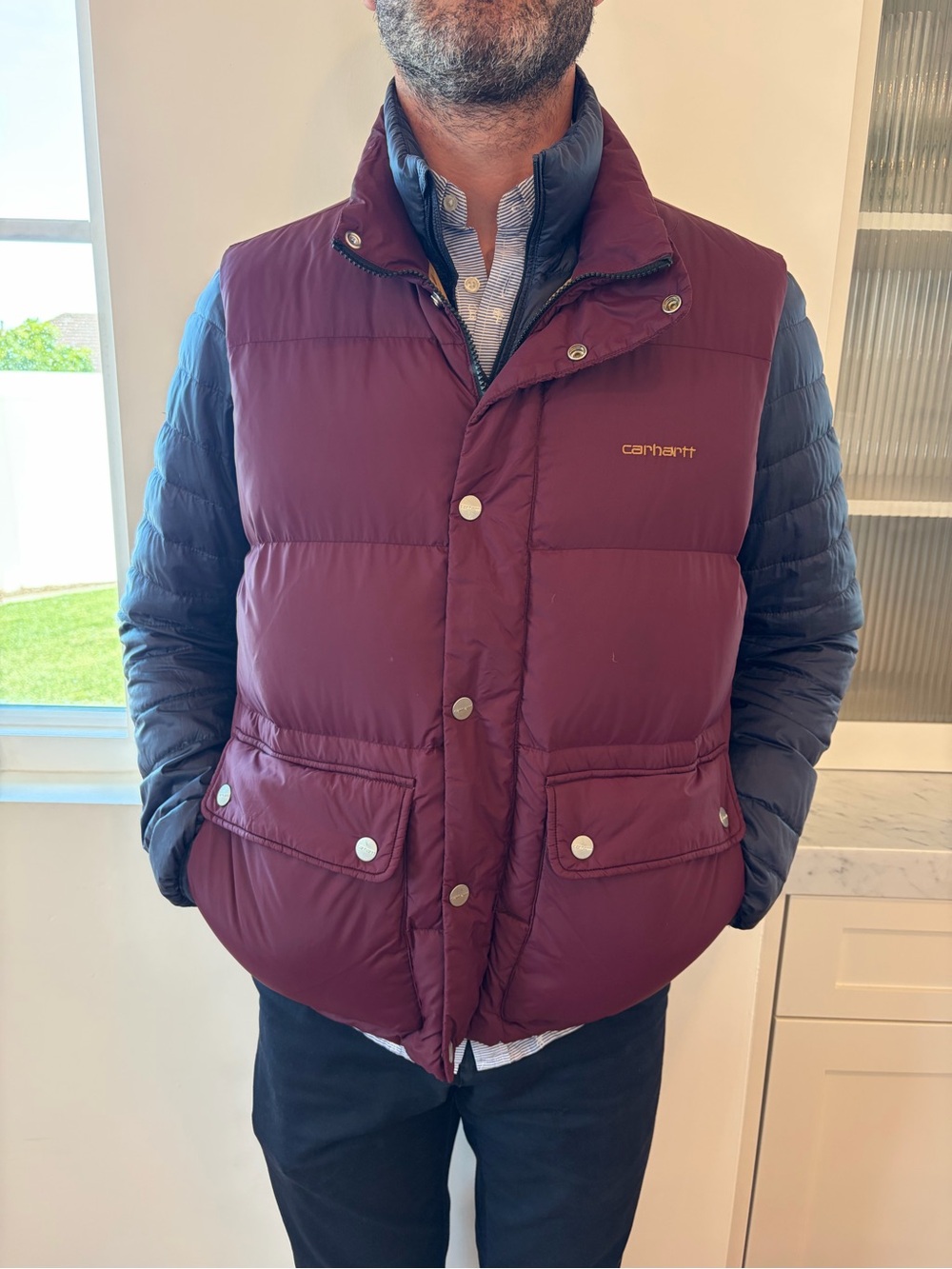 Carhartt XL Men's Maroon Quilted Puffer Vest